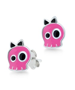 Kids Stud Earring Cute Skull STE-307